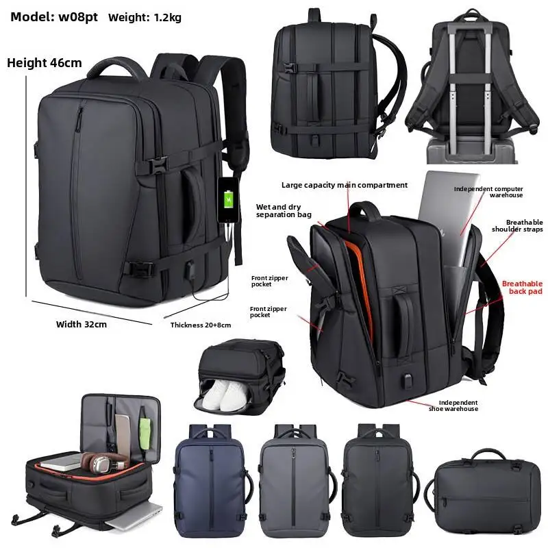 zaino-da-viaggio-unisex-a-compressione-sottovuoto-tinta-unita-semplice-di-grande-capacita-e-resistente-con-piu-scomparti