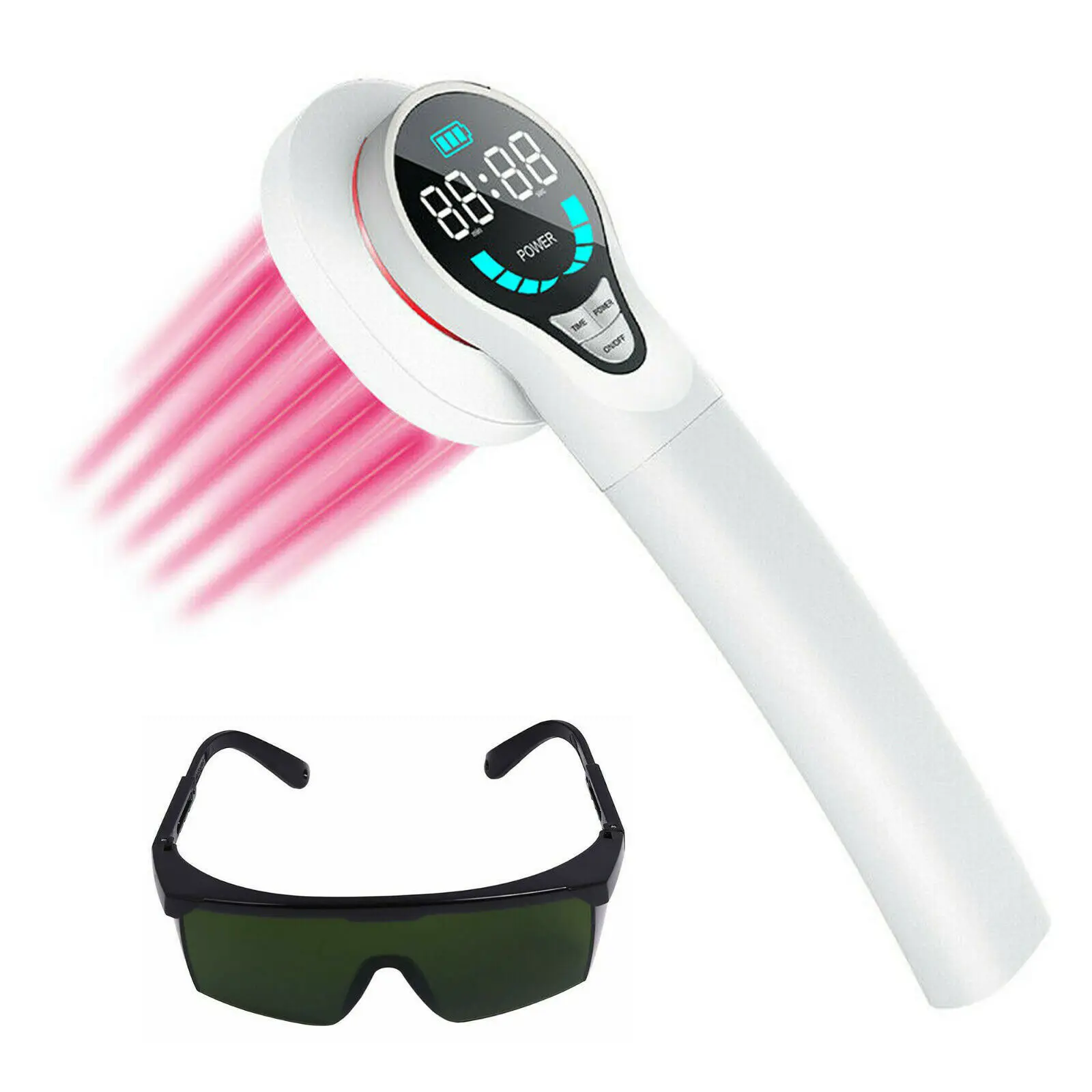 LASTEK 4x808nm Enhanced Handheld Laser Therapy Device For Pain Relief Ulcers Cystitis Arthritis Sciatica Body Massager