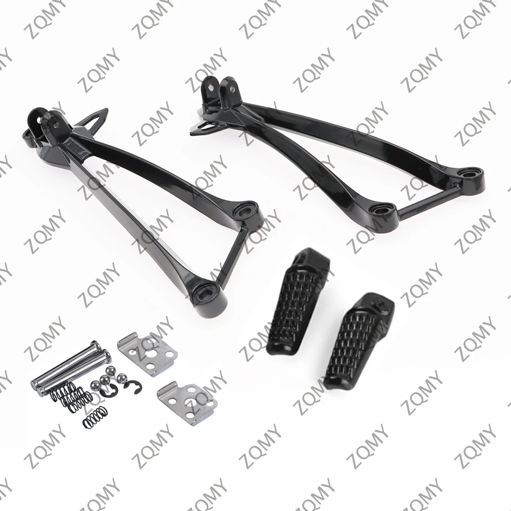 2pcs Motorcycle Rear Passenger  Foot Pegs Footrest Brackets for KAWASAKI  ZX10R 2008-2010 & ZX6R 2009-2011 Aluminum Alloy