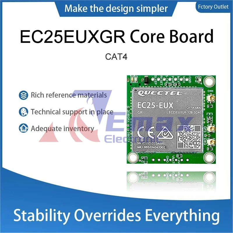 

Основная плата Quectel EC25-EUX LTE CAT4 EC25-EUXGR Макетные платы Mobile IoT с антенной опционально 1 шт.