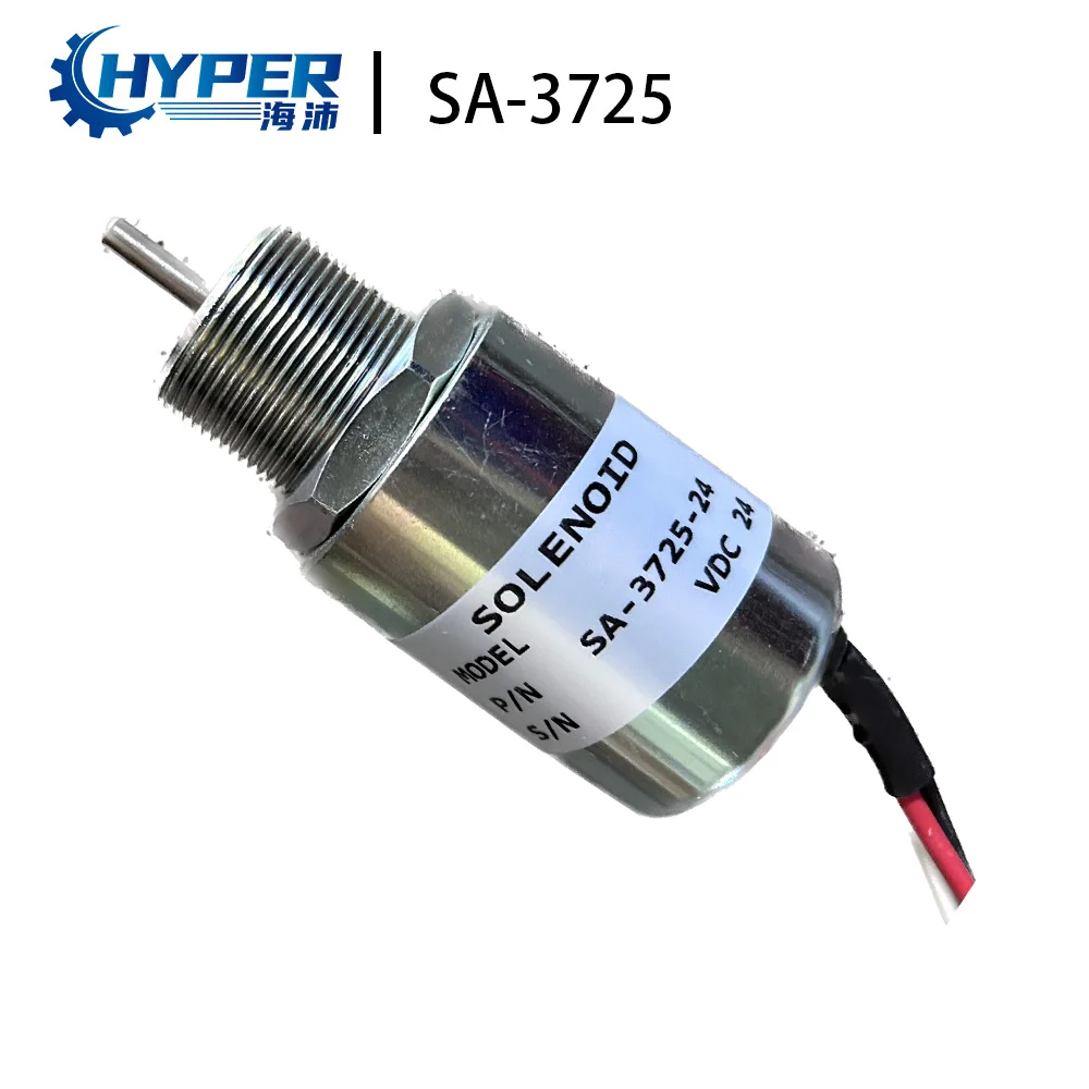 12V Diesel Engine Stop Solenoid 1751ES PJ7415 30A87-10044 30A87-20404 SA-3725 SA-3725-12 for Excavator Generator Spare parts