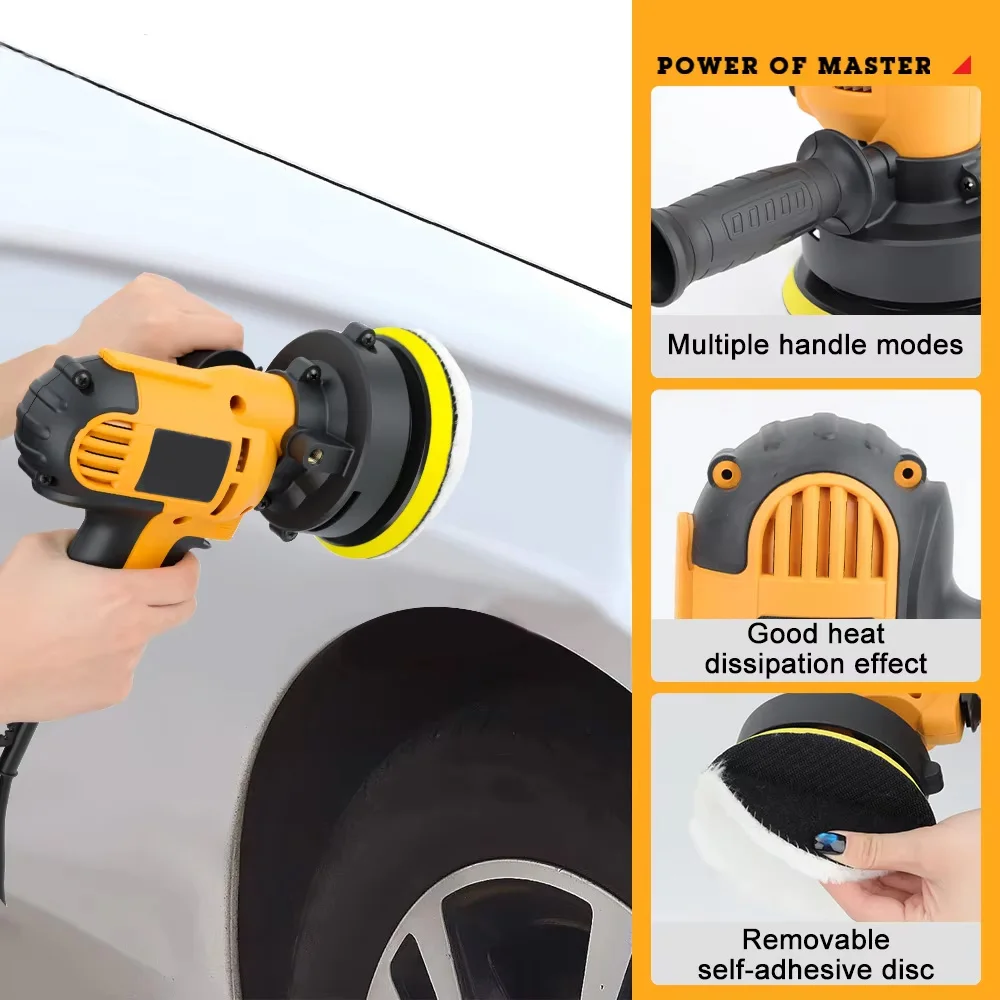 

220V 700W Electric Car Polisher Machine Auto Polishing Machine Adjustable Speed Sanding Waxing Tools Car Accessories Powewr Tool
