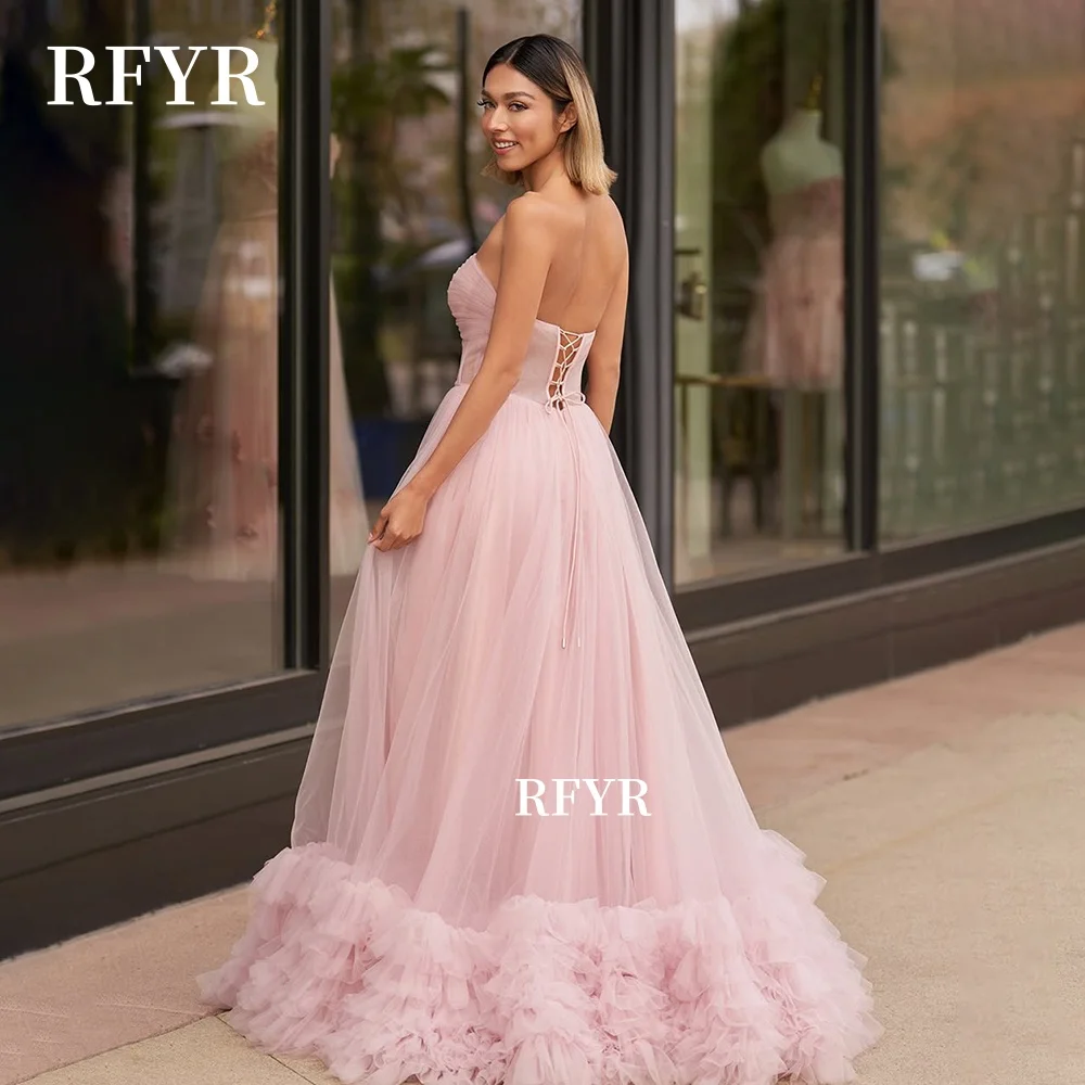 RFYR Une ligne robes de soirée multicouches chérie robe de soirée pour les femmes à lacets dos robes de bal فساتchter ек 14] personnalisé