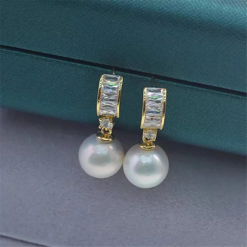 

Серьги из стерлингового серебра 925 пробы с жемчугом, принадлежности для самостоятельного изготовления ювелирных изделий, пустые стойки для сережек для аксессуаров ручной работы, без жемчуга