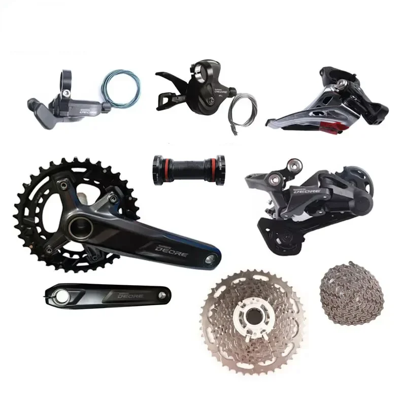 

STLF M4100 Groupset 2x10-Speed MTB Groupset 170/175mm 36-26T Crank M4100/M5100 Shifter 10-Speed HG54 Chain MT501