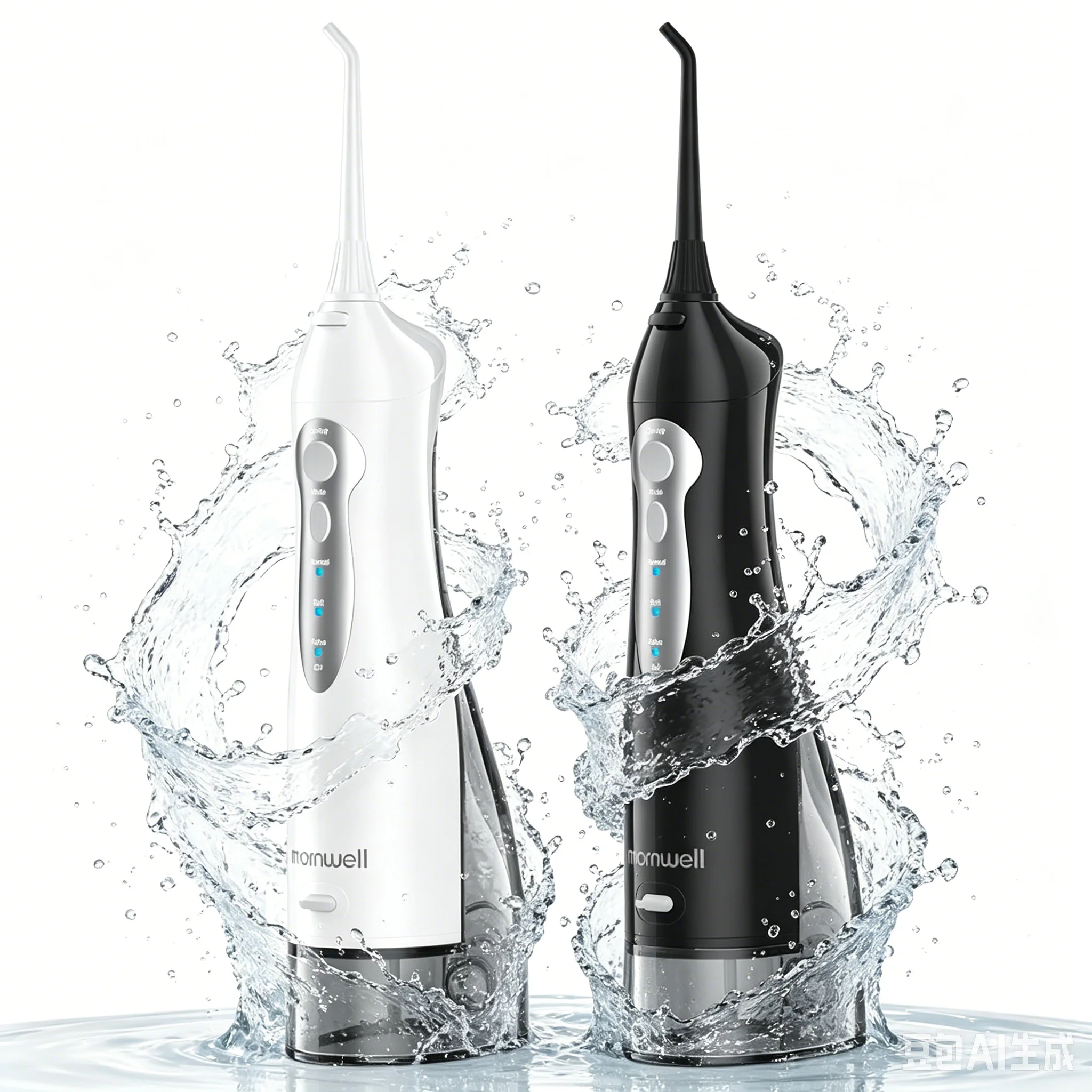 D52 Portable Cordless Water Flosser USB Rechargeable Water Jet Floss Tooth Pick 6 Jet Tip 300ml 3 Modes Teeth Clean for Travel