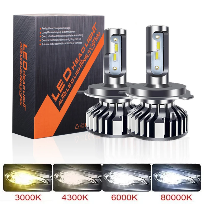 

H4 H7 LED Car Headlight Bulbs H1 H3 H8 H9 H11 H13 9005 9006 9012 9004 9007 For VW BMW Audi Mercedes Benz Car LED bulbs Fog light