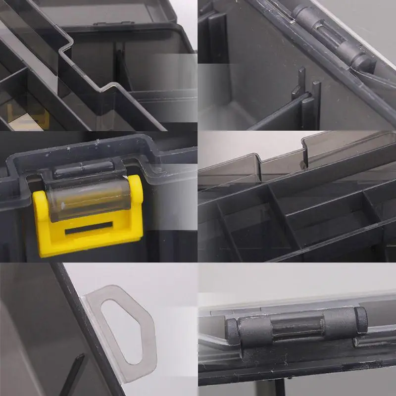 97QD Plastic Two Layer Storage Box Multipurpose Tool Box Storage Storage for Case for