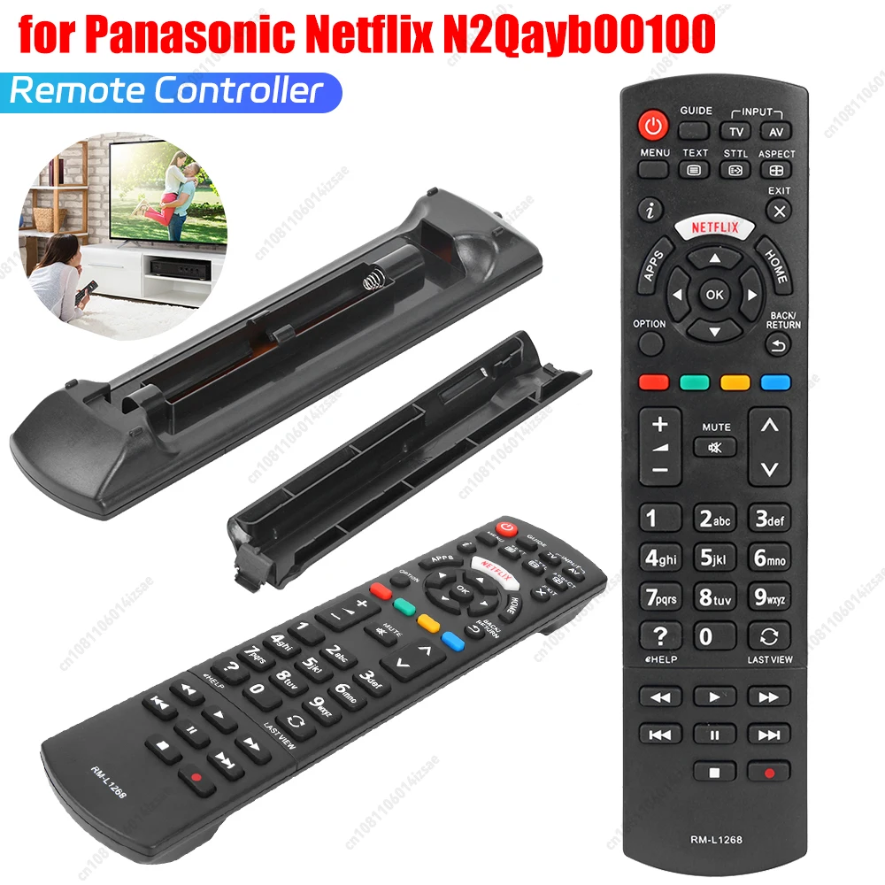 5-1PCS Smart TV Remote Control RM-L1268 for Panasonic Netflix N2Qayb00100 N2QAYB Smart Digital TV Universal Remote Controller