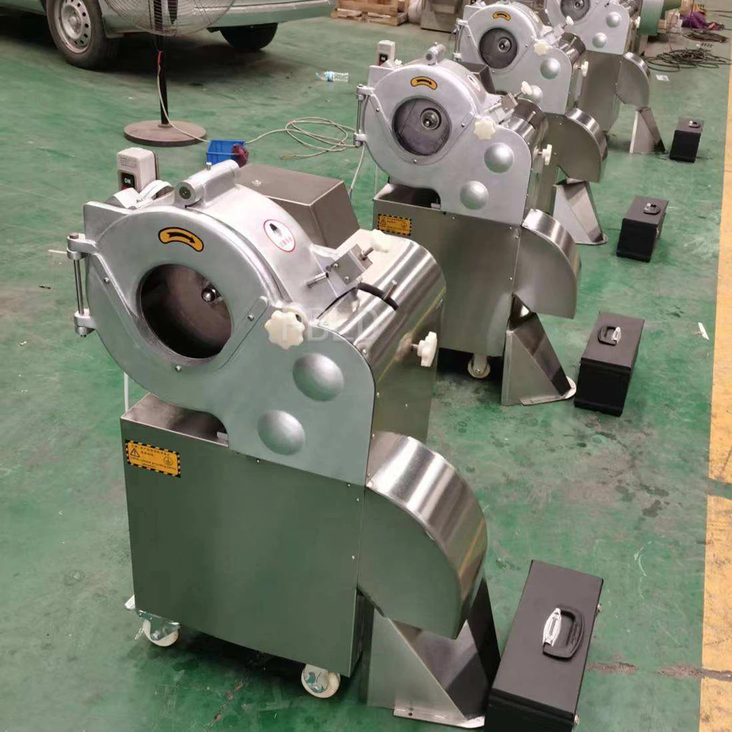 Commercial Vegetable Dicing Machine 600-1000kg/h Output Electric Slicer For Food Factory Production