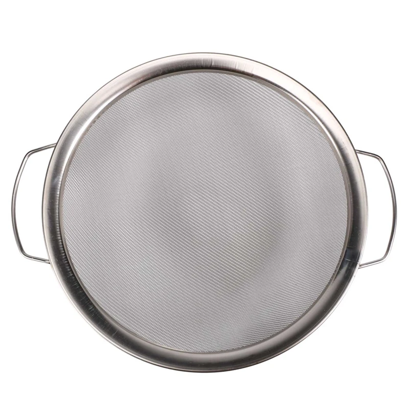 Paint Strainer Mesh Stainless Steel Paint Emulsion Honey Funnel Filter Cover Filter Tool Product 60-Mesh 11.4Inch Width