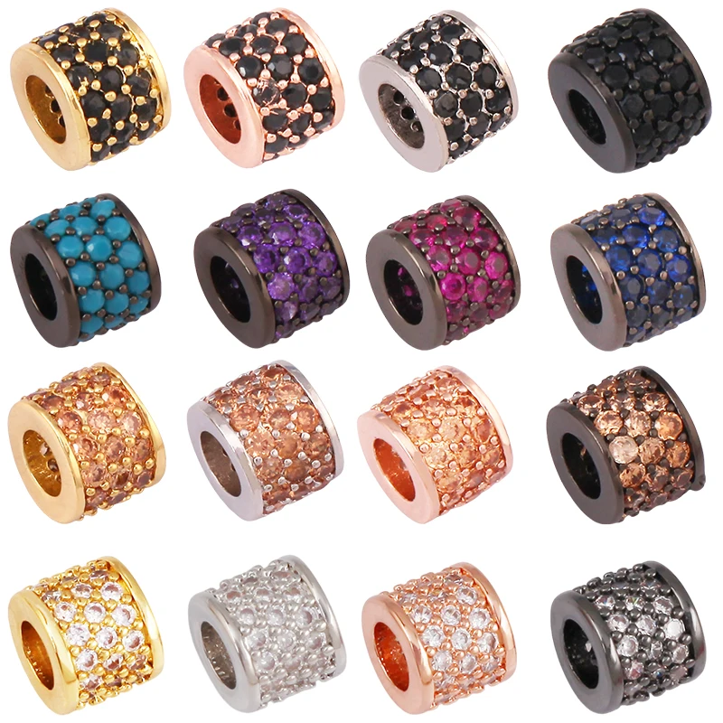 Screw On Bracelet, Add a Bead, Brass Based, Black/White Gold/Yellow Gold/Rose Gold Plated, 1pc P23