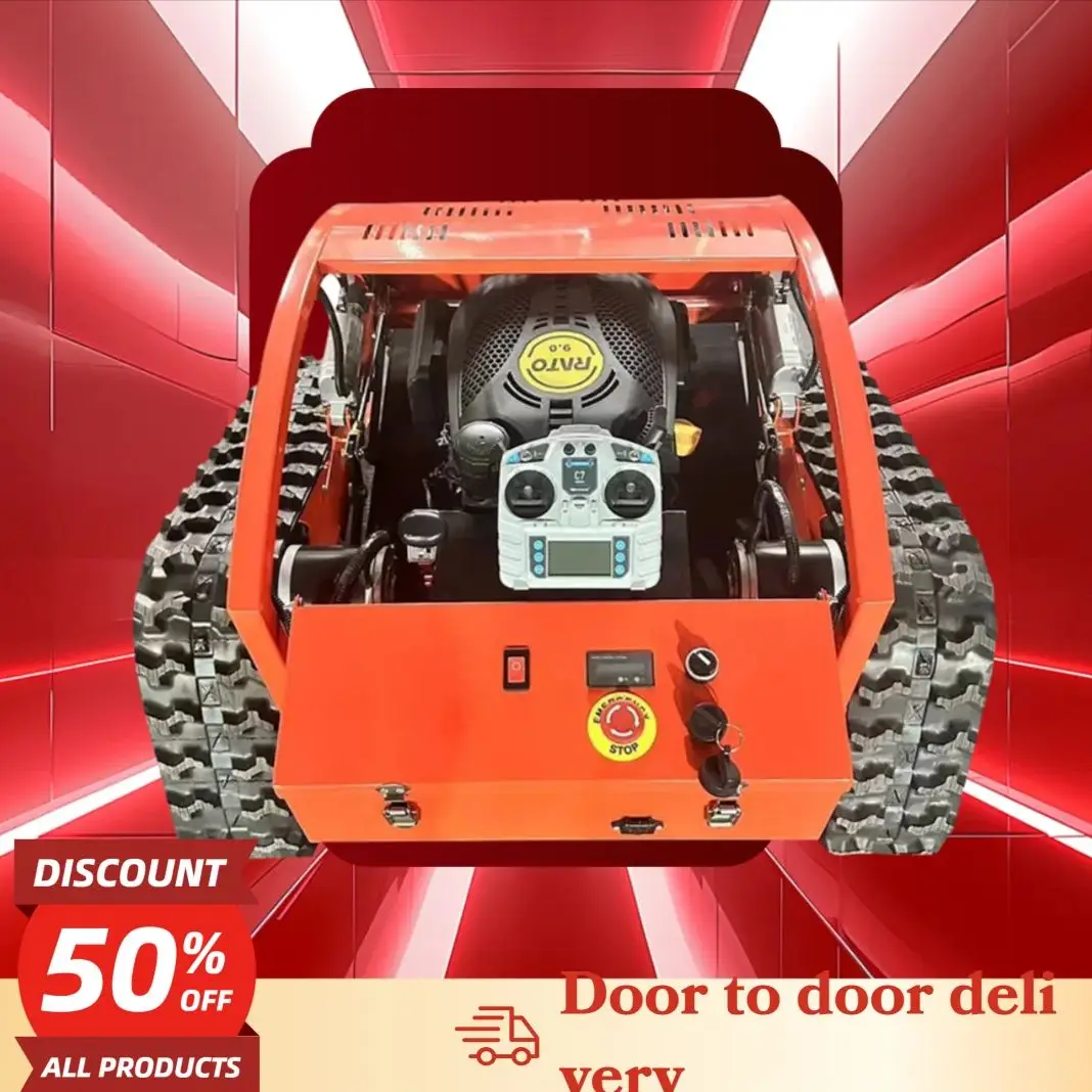 

Industrial grade linked scroll lawn mower with rotating remote control for free delivery and sales at the slope garden factory