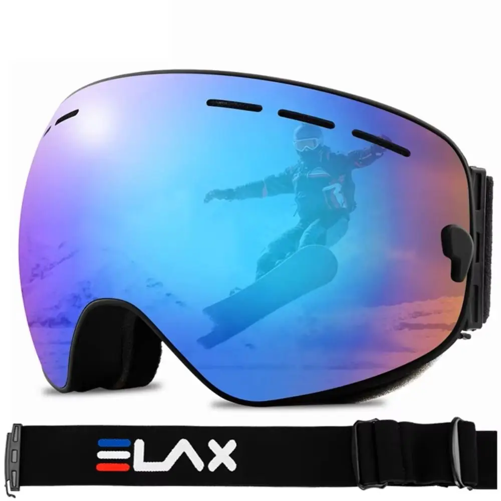 

Double Layers Ski Goggles Anti-Fog Electroplating Lens Snowmobile Eyewear Sand Proof Universal Snowboard Skiing Glasses Skiing