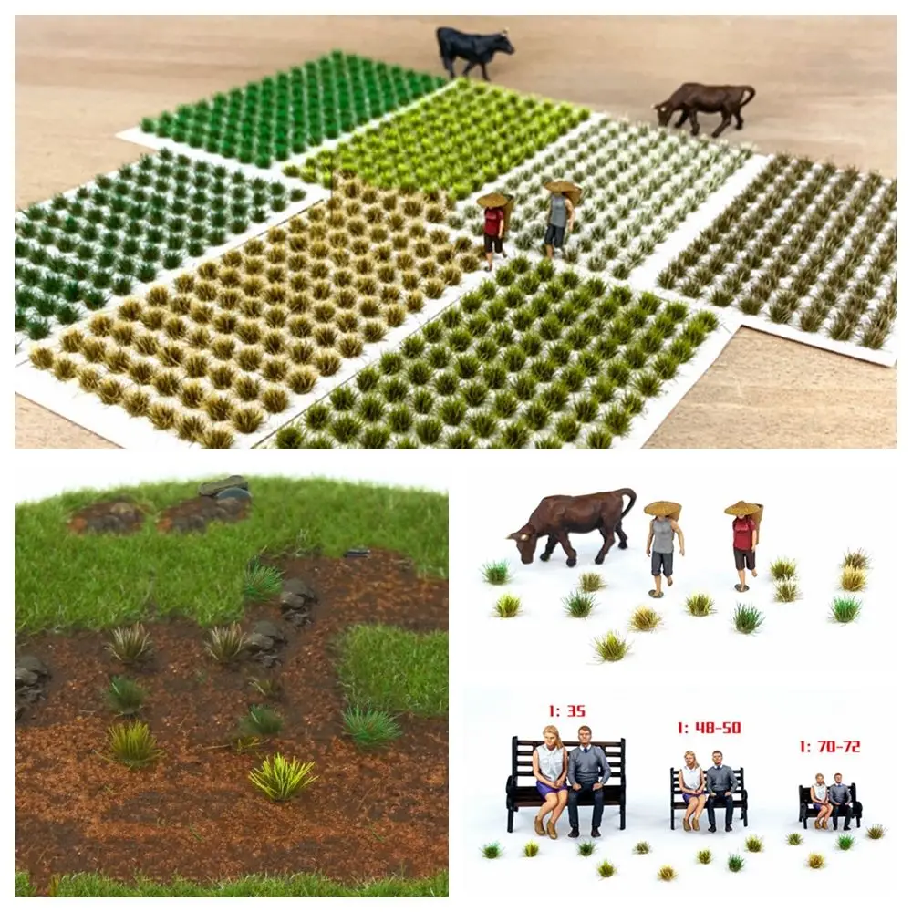 Simulation Static Micro Landscape Building Sand Table Mini Grass Tuft Modeling Artificial Grass Cluster Static Grass Tuft