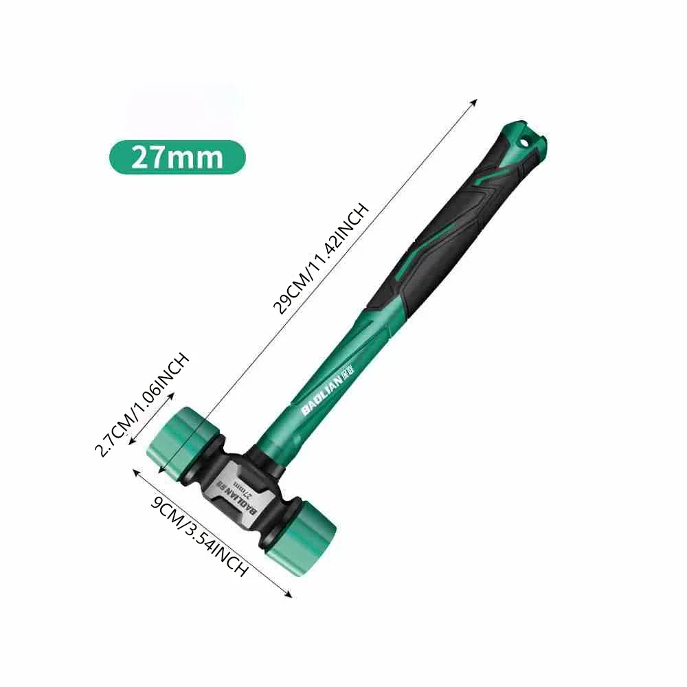 Rubber Hammer Transformable Multifunctional High Resilience Rubber Hammer Anti-vibration and Non-slip Professional Work Tools