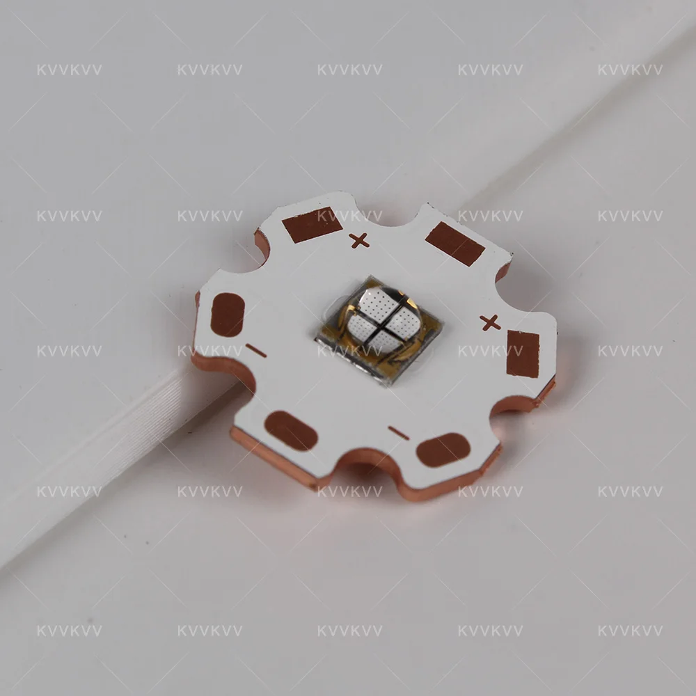 10W LED 5050 365nm 370nm 380nm 385nm 400nm 395nm 410nm UV Lampada viola con 20MM PCB Perline fai da te Sorgente luminosa in ceramica ad alta potenza