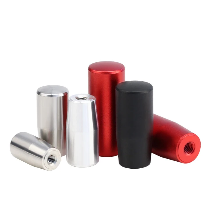 1pcs M4 M5 M6 M8 Aluminum Alloy Machine Handle Handles Grip Bare Body Hand Nut For Machine Tool Control Lever Length 25mm~40mm