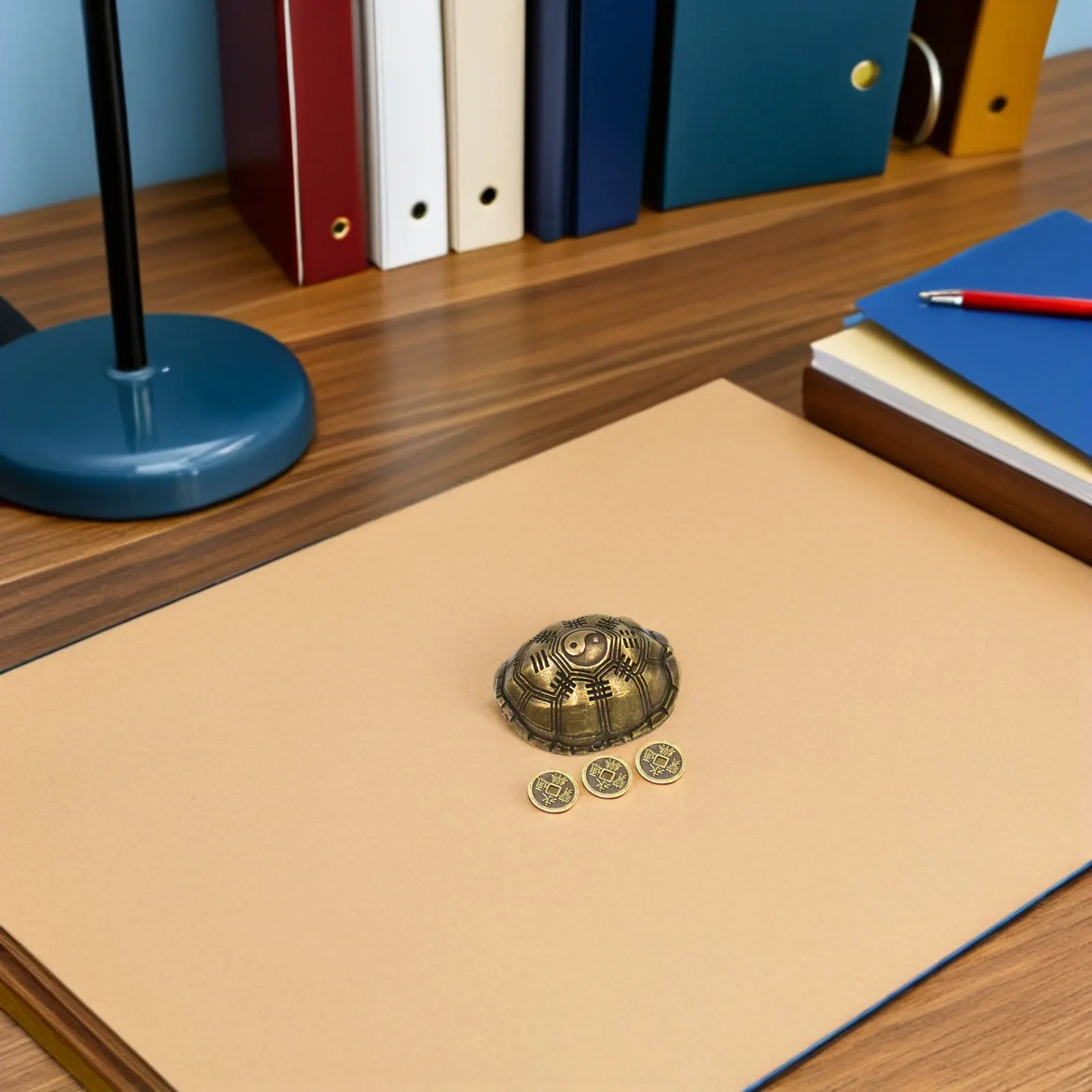 1Set Chinese Fortune Telling Turtle Shell Zinc Alloy Divination Prop Interactive Game Set Desktop Decor Temple Store Home Adorn