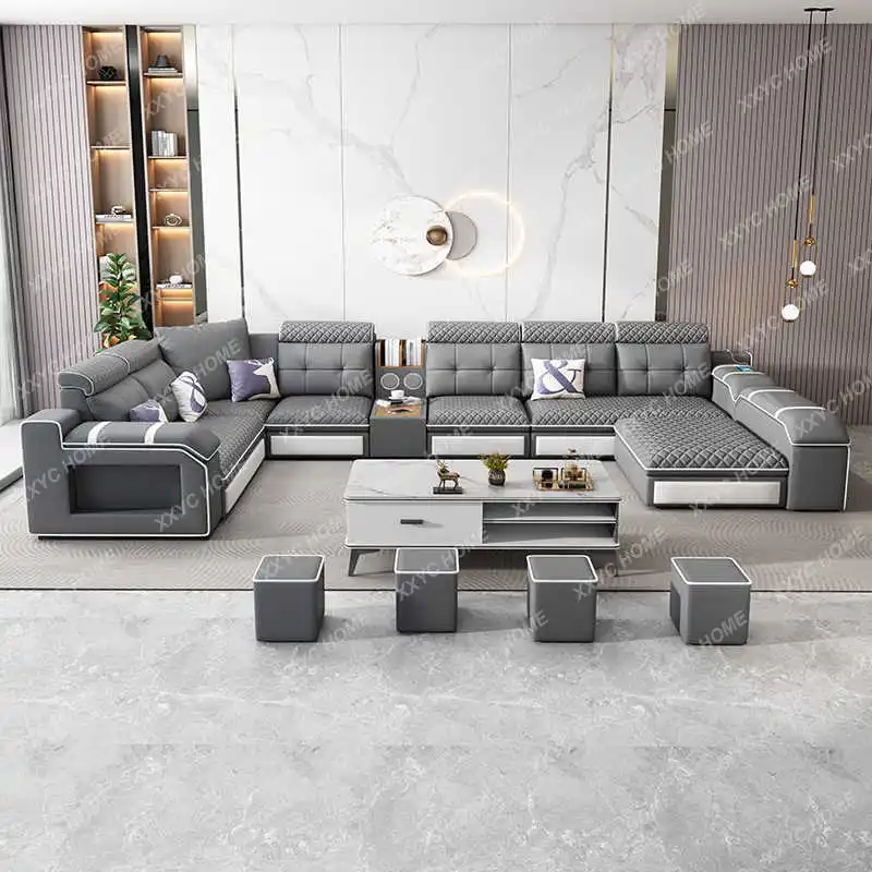 Simple and modern apartment size removable and washable cat scratching cloth sofa combination corner princess living