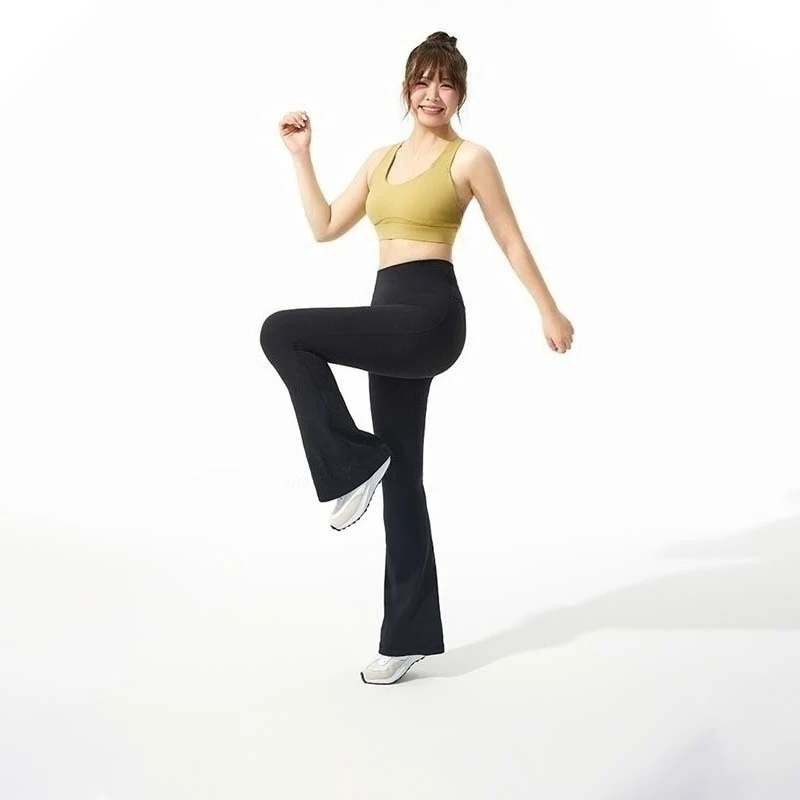 امرأة كبيرة مفتوحة المنشعب طماق الرياضة غير مرئية سحابات سراويل Crotchless كبيرة الخصر مرونة السروال السراويل الغريبة الجوارب