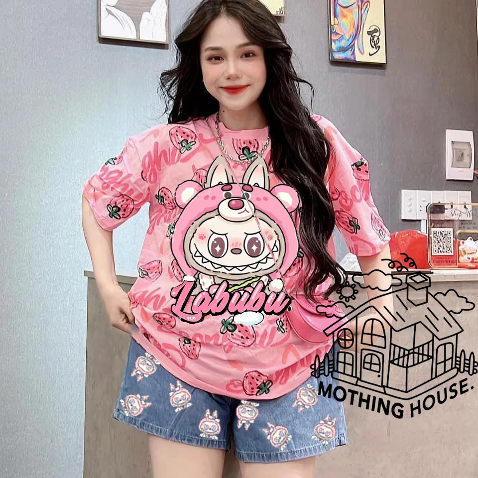 Sweet And Cute Set For Women New Style Loose Short Sleeved Shorts For Girls Age Reducing Sports Two-Piece Set Women'S Clothing