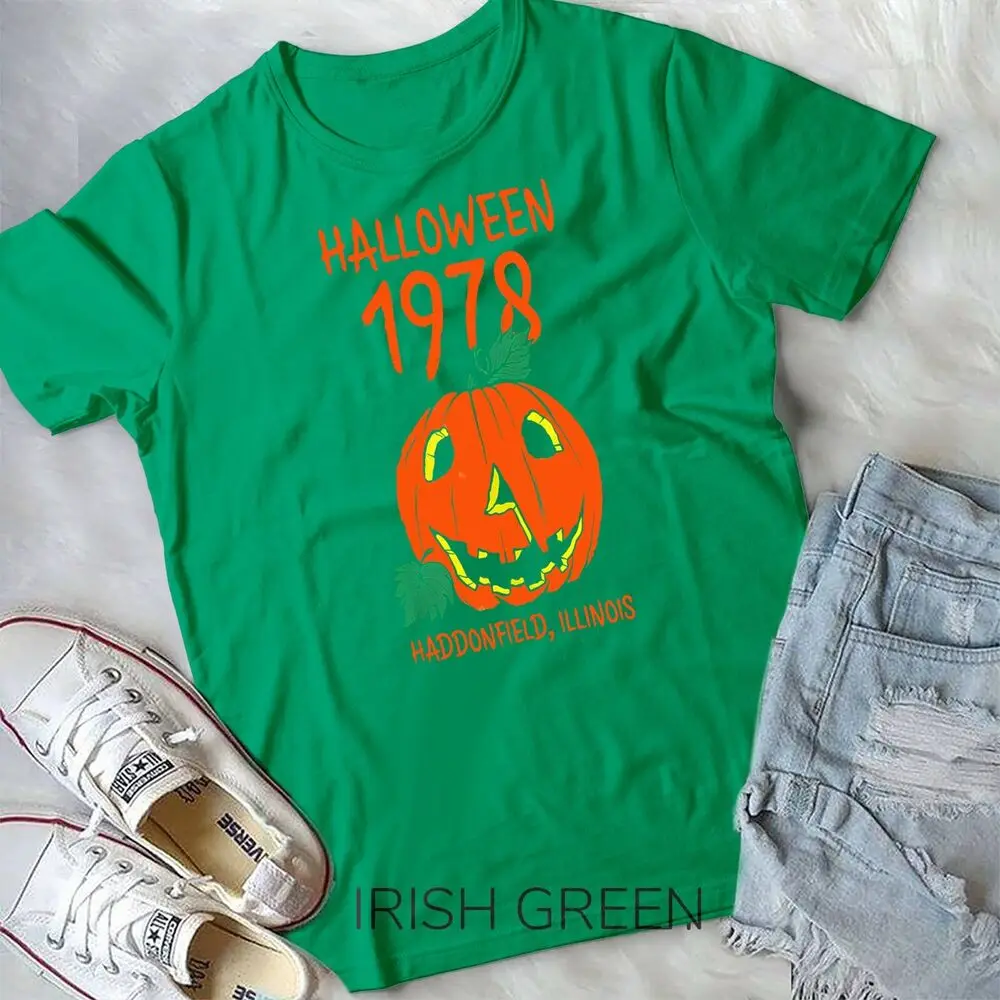 Halloween 1978 Holiday Spooky Gift Myers Pumpkin Haddonfield Unisex T-shirt