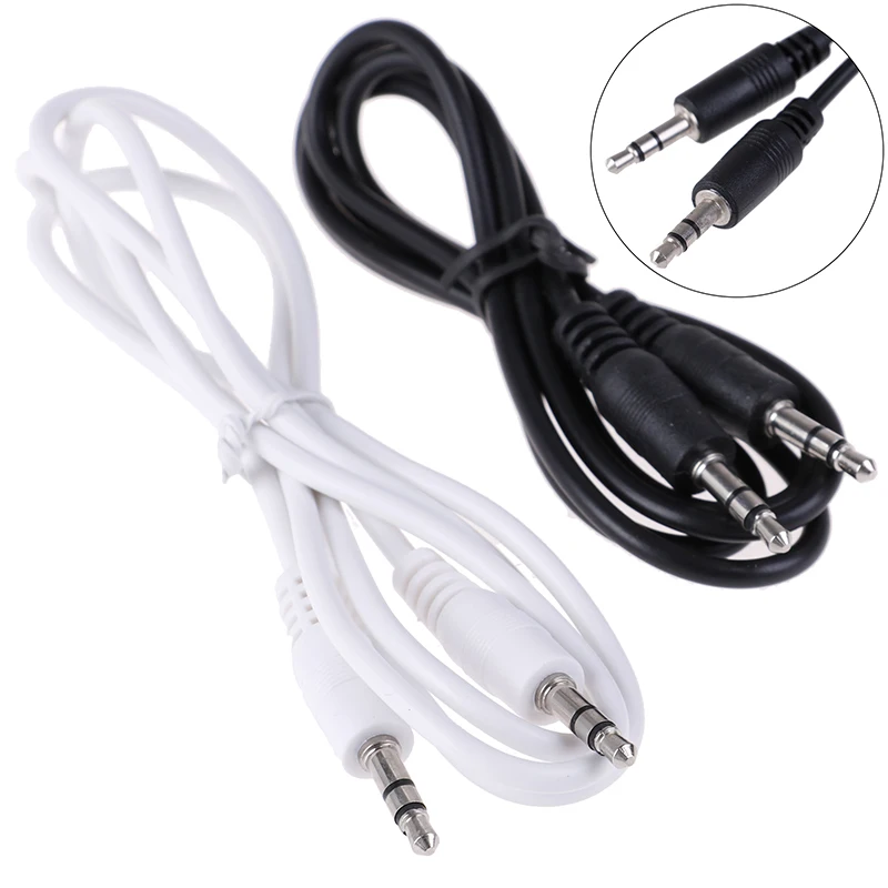 1Pc 3.5mm Jack Male To Male Car Aux Auxiliary Cord Stereo Audio Cable 1m