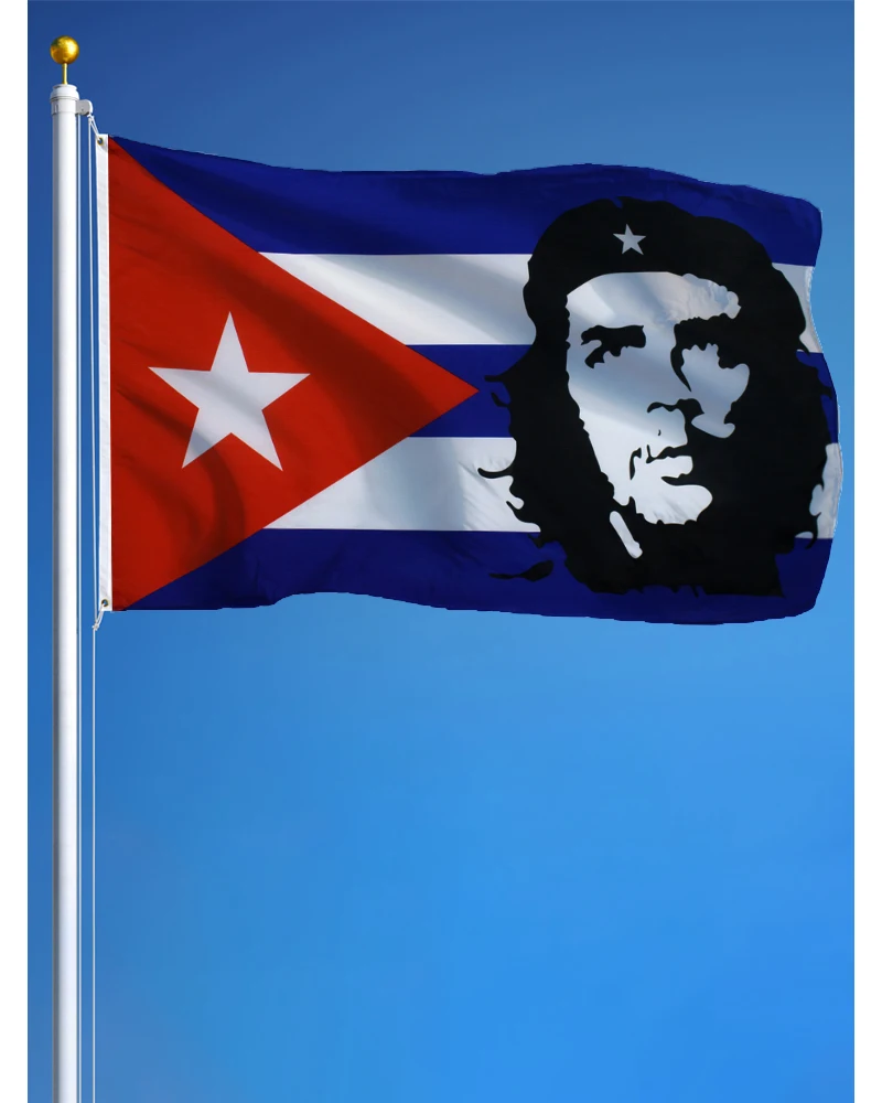 60x90cm 90x150cm Guevara With Cuba Flag Banner Tapestry