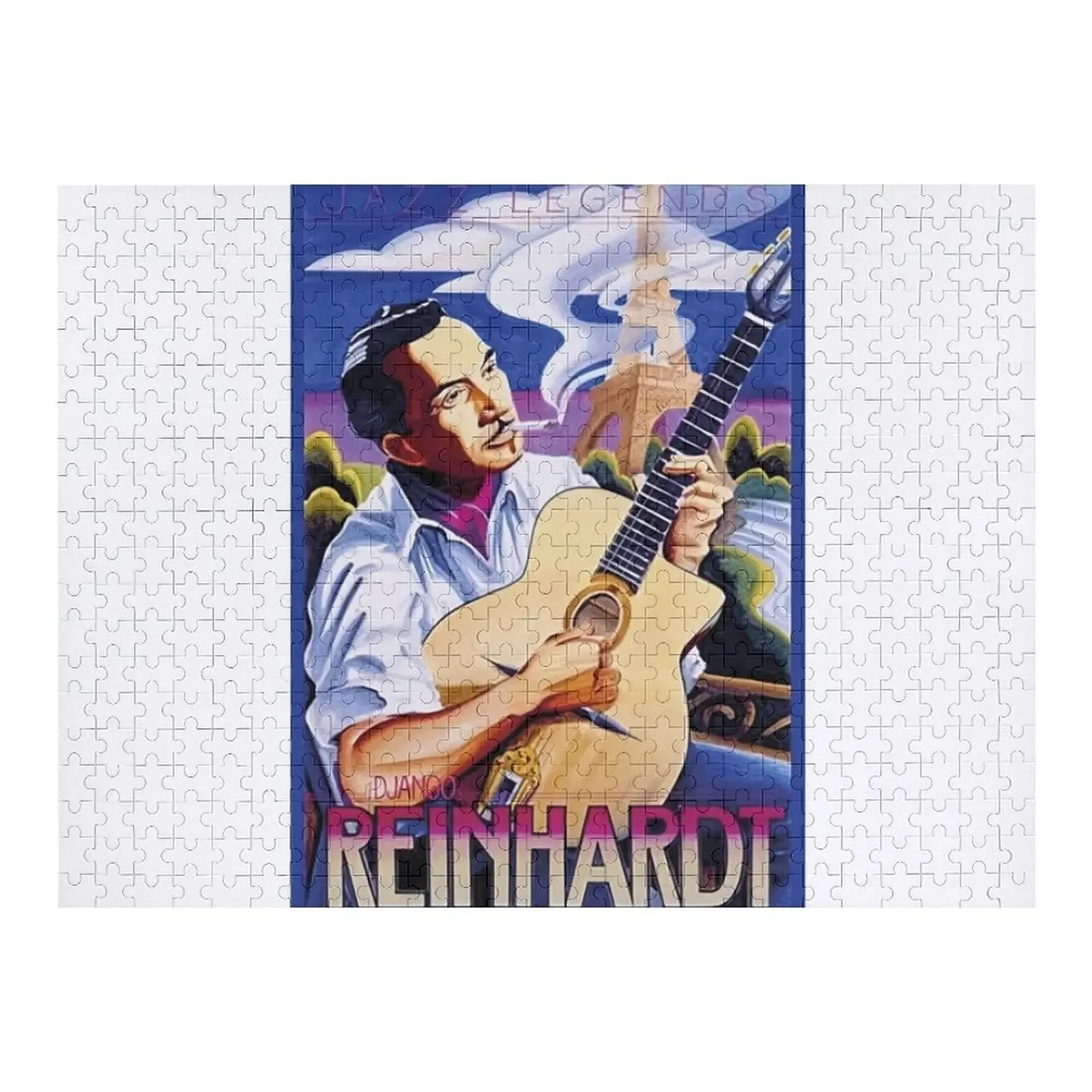 

Django Reinhardt Jazz Legend Jigsaw Puzzle Toddler Toys Customized Kids Gift Wooden Boxes Puzzle