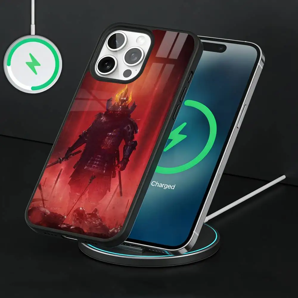 Game N-Nioh Phone Case For iPhone17,16,15,14,13 Plus,Pro Max Magnetic For Magsafe Wireless Charging