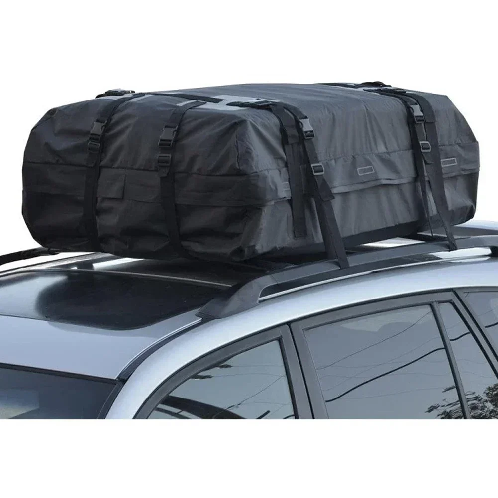 Auto Roof Top Rack Carrier Cargo Bag Suitcases 600D Oxford Cloth Rainproof Luggage Storage Cube Bag Racks Exterior Part