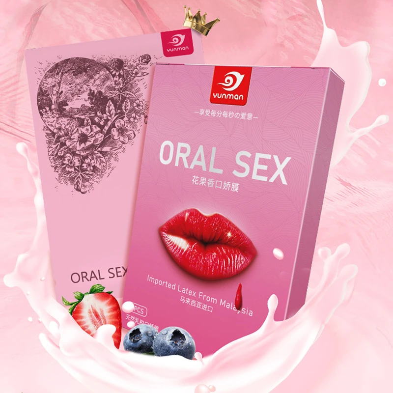 Fruit Ultre Thin 0.07mm Oral Sex Membrane Vagina Anal Blowjob Condoms Erotic Sex Toys for Women Adult Games Penis Cock Membrane