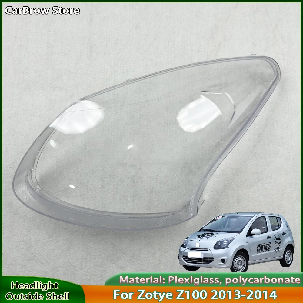 

For Zotye Z100 2013 2014 Headlight Cover Transparent Headlamp Lamp Shell Plexiglass Replace Original Lampshade