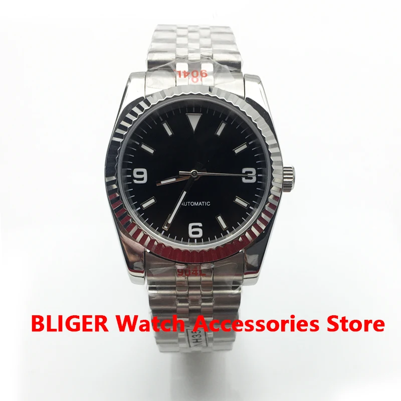 

BLIGER 36mm Luminous Dial Sapphire Glass Polished Bezel NH35 PT5000 MIYOTA 8215 Automatic Men's Watch Luminous Dial Luminous