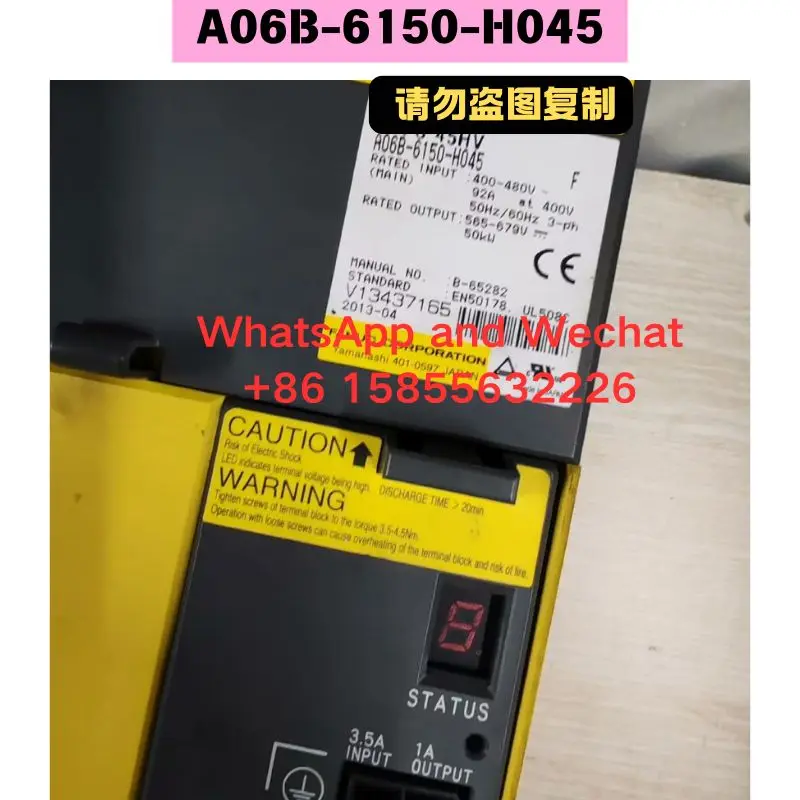 

Used Driver A06B-6150-H045 Functional test OK Fast Shipping