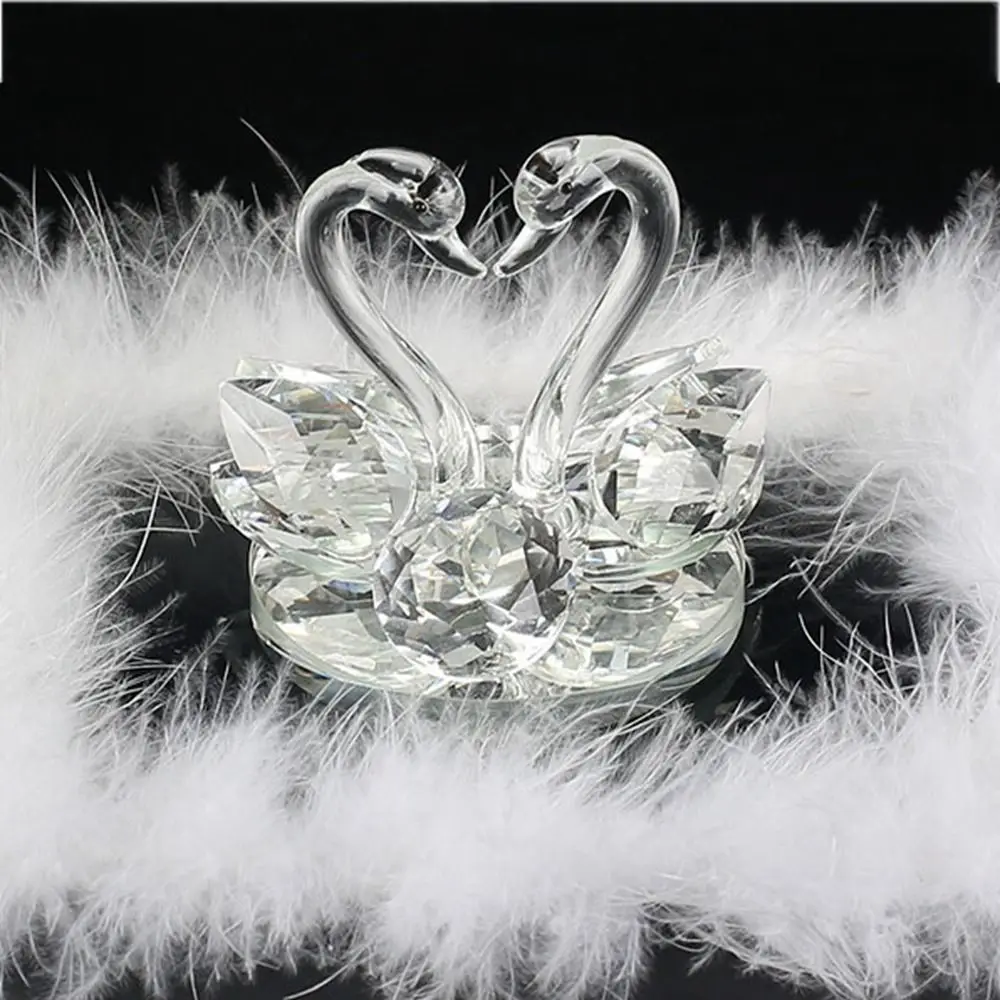 Gift Deodorization Car Perfume Seat Diamond-encrusted Swan Figurine Car Accessories Crystal Swan Animal Ornament