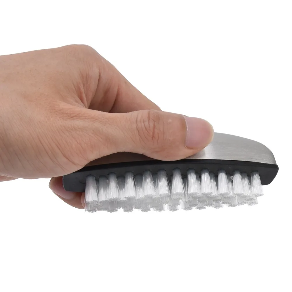304 Stainless Steel Fruit Vegetable Cleaning Brush Nylon Wool Bristle Odor Absorbing Finger Nail Brush Hand Washing Brush