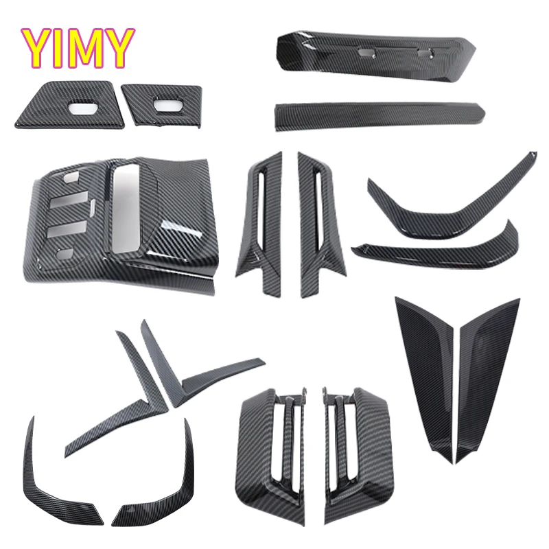 

ABS plastic Carbon fiber kit Car dashboard air outlet decorative frame Central control side trim Fit for BMW X3 G45 2025+ LHD