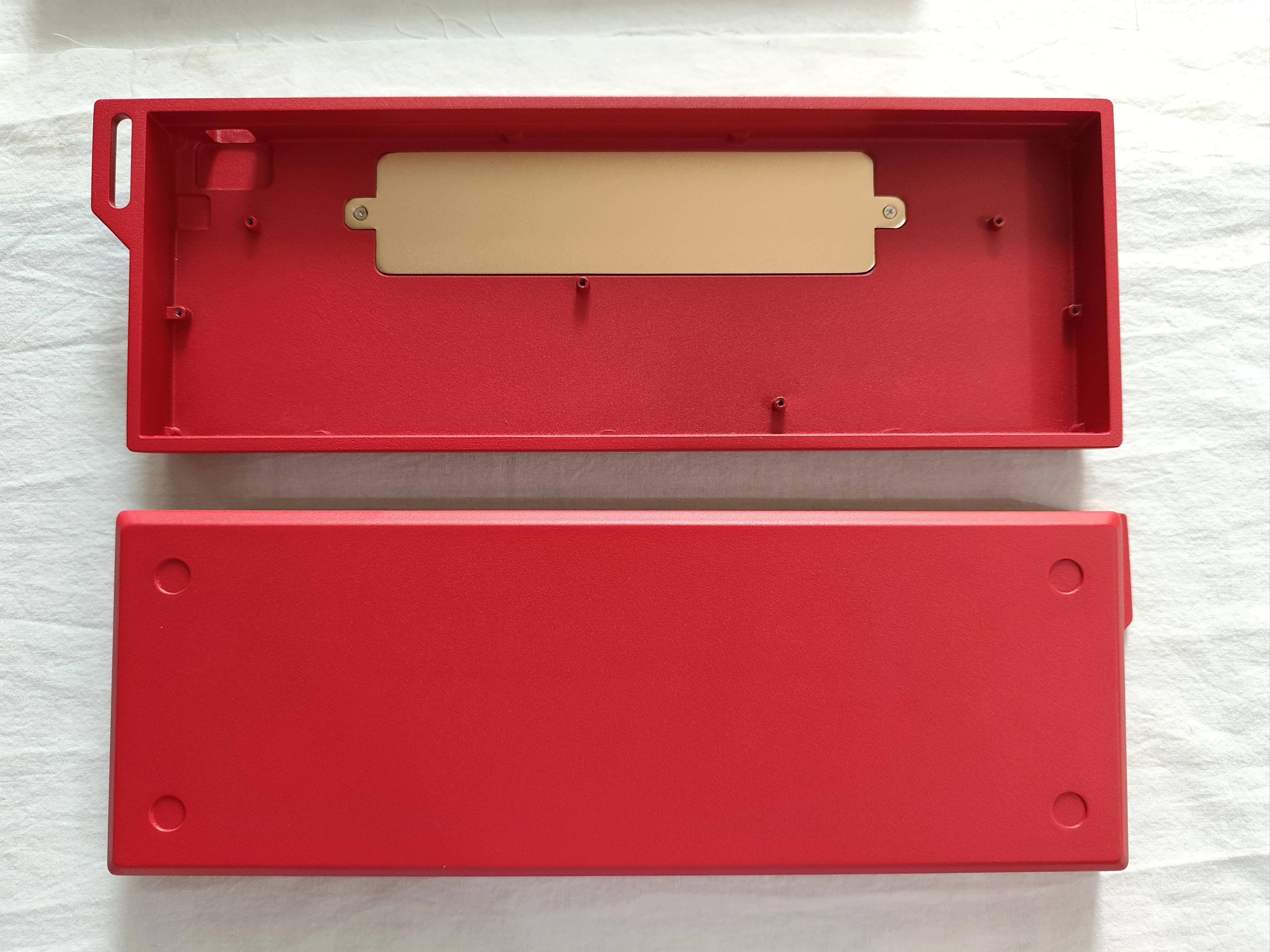 GH60 Layout Metal Case with Internal Weight for 61/64 Keys Wooting 60HE Made60 Mechanical Keyboard Custom