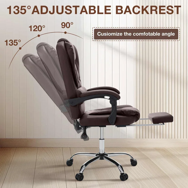 Executive office chair Ergonomic High Back Cushion Lumbar Back Support Computer Chairs with Footrest