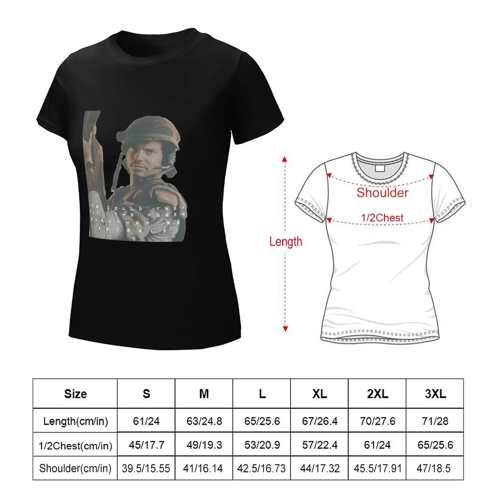 Bill Paxton - Hudson - Aliens T-Shirt tees lady clothes Blouse korean Women's clothes