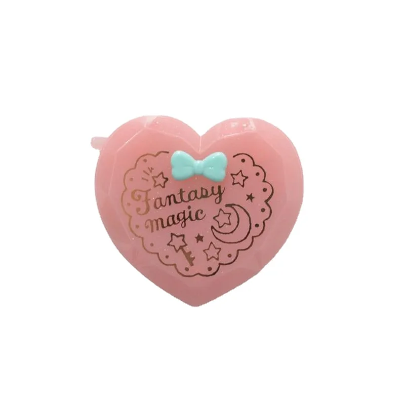 Hot Women Girl Folding Hair Brush with Mirror Compact Pocket Size Travel Comb Heart Shaped Gift Cute Mini Pocket Mirror