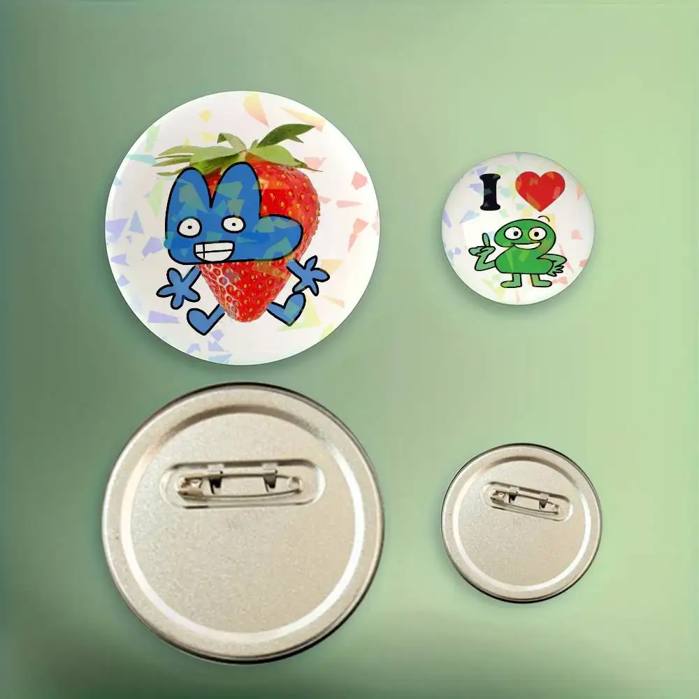 TPOT B-battles for D-dream Islands Cosplay Costume Badge Laser Process Pin Tinplate Brooch Anime Prop Xmas Gift