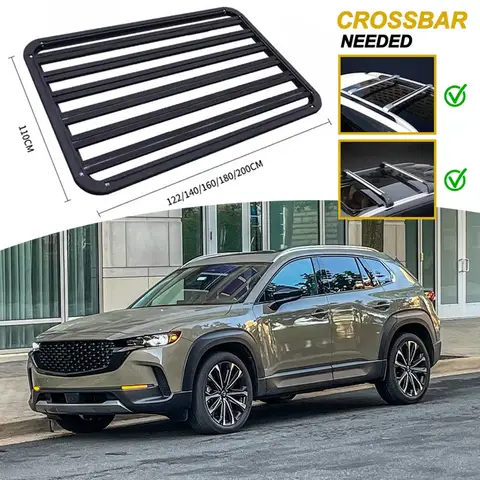 Aluminum Roof Platform Fit for Mazda CX-50 CX50 2023 2024 2025 Expanded Storage Rack Box Cross Bar Roof Cargo Carrier Camping