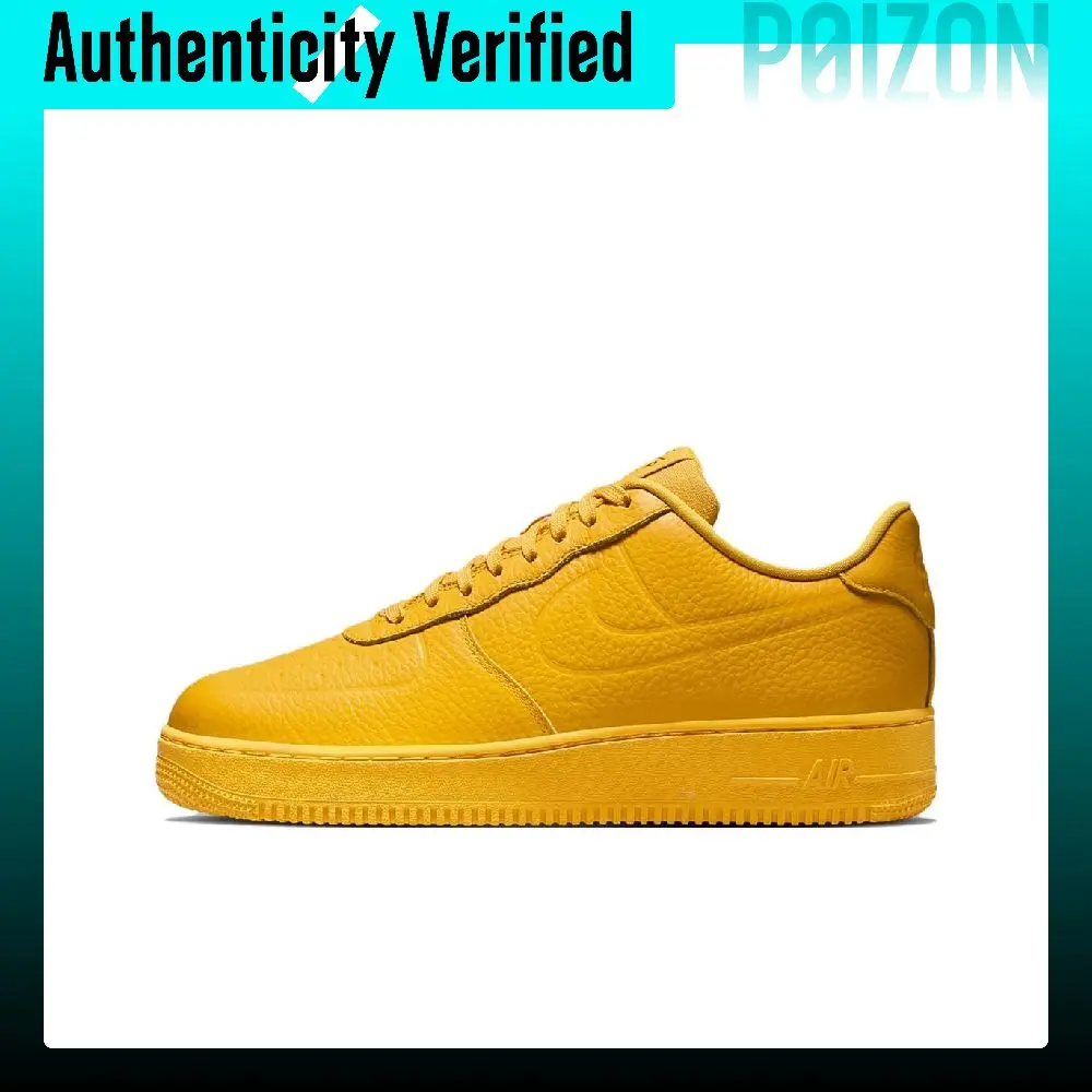 Nike Air Force 1 Slip Resistant Waterproof Low top Skateboard Shoes Men's Yellow FB8875-700