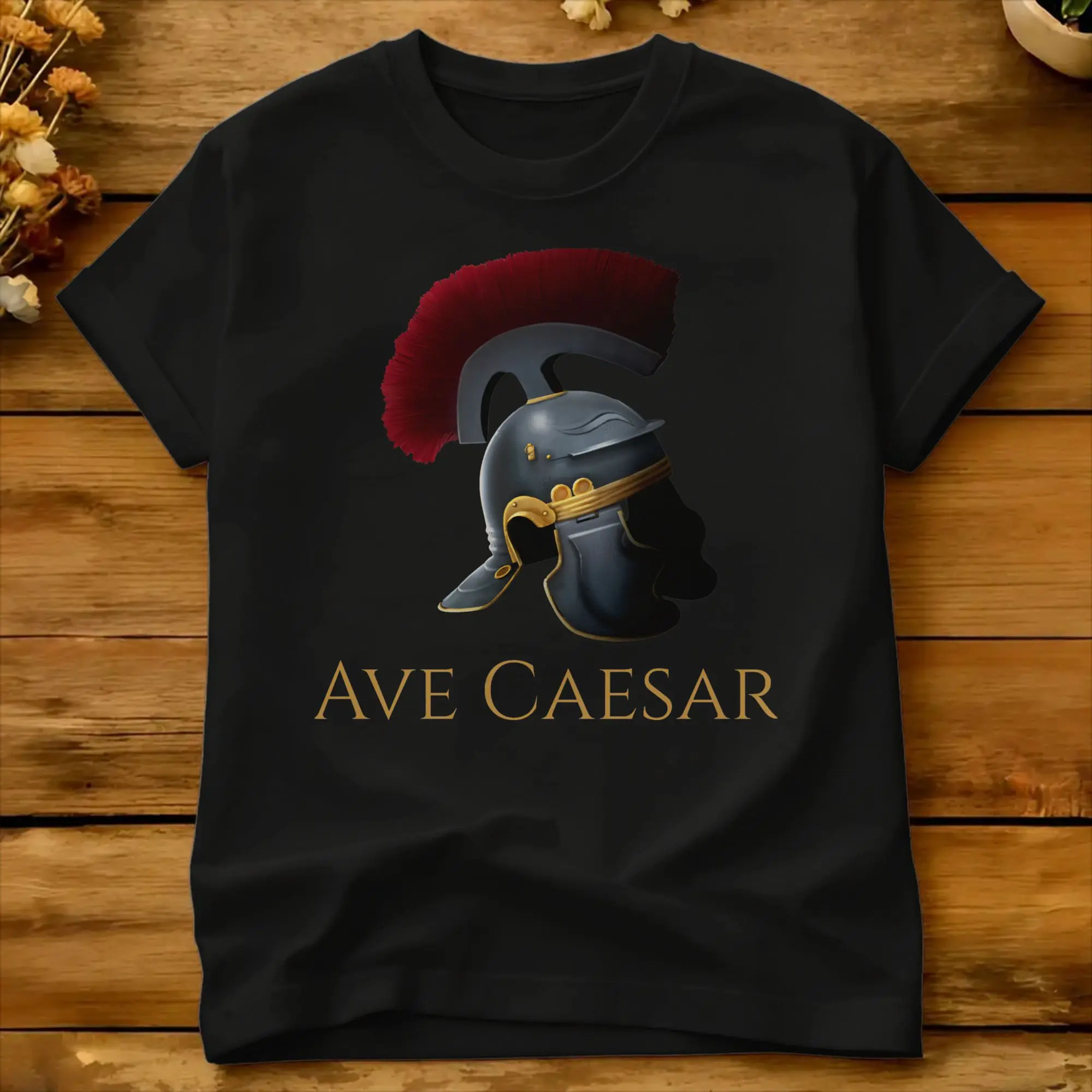 Casual T Shirt Beach Ave Caesar Ancient Rome Legionary Helmet - Roman History T-Shirts  Cotton Tshirt for Adult Basic Top Tees