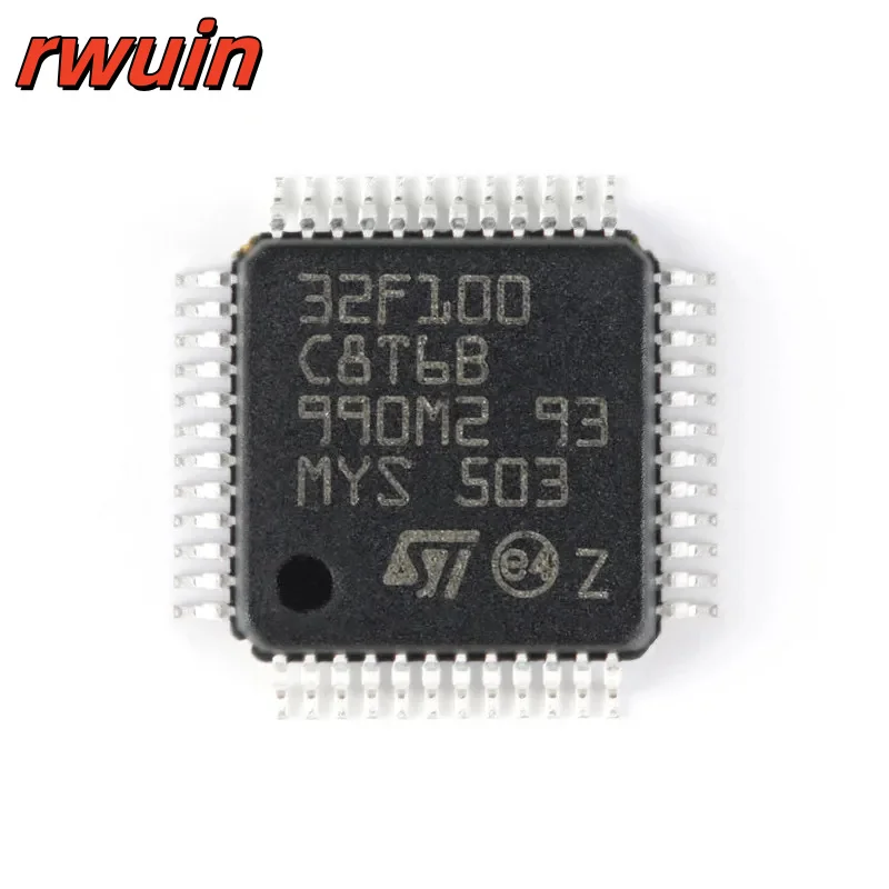 5 Stück/1 Stück STM32F100C8T6B STM32F100 STM32 F100C8T6B 32F100C8T6 LQFP-48 ARM Mikrocontroller MCU IC Controller Chip