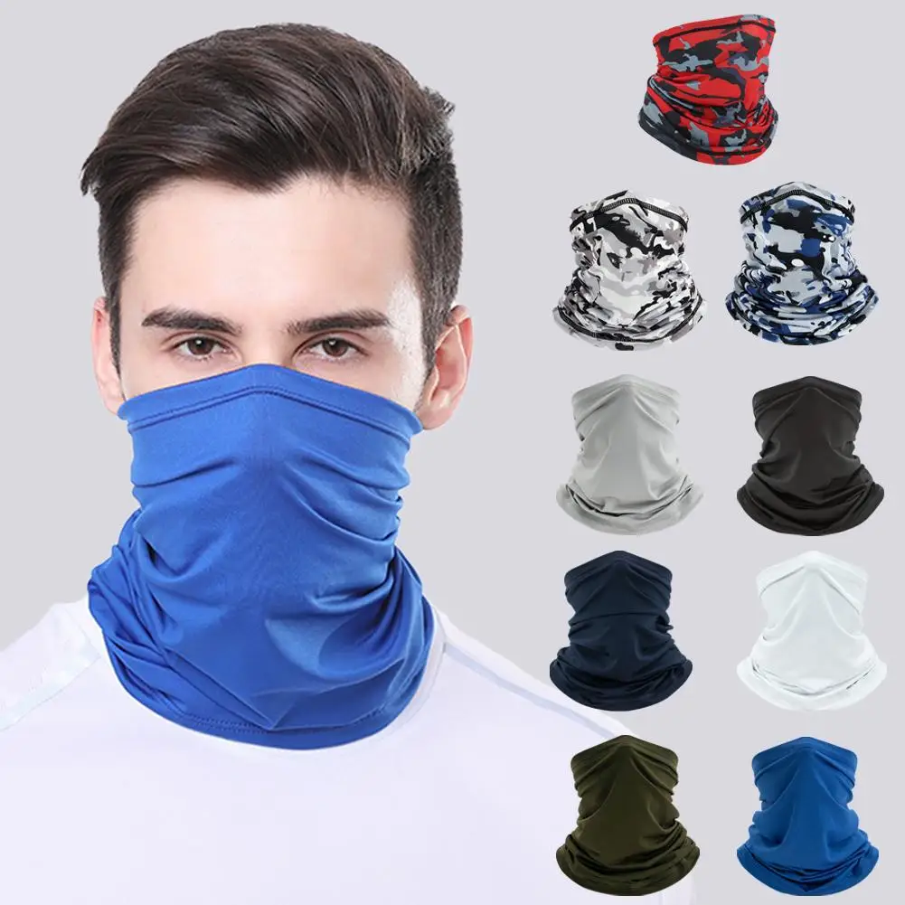 Outdoor Cycling Mask Neck Cover Sun Protection Anti UV For Fishing Cycling Hiking Sports Half Mask ﻿ U4P0