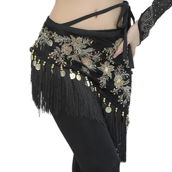 Belly Dance Scarf 2023 Oriental Embroidery Pattern Belly Dance Hip Scarf for Women Exotic Dancing Dresses Decoration